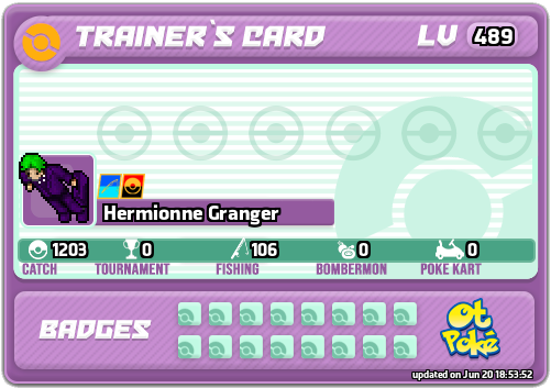 Hermionne Granger Card otPokemon.com