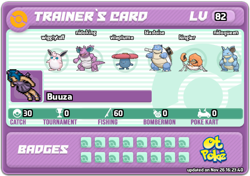 Buuza Card otPokemon.com