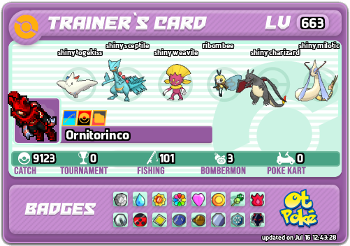 Ornitorinco Card otPokemon.com