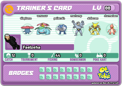 Faelzeha Card otPokemon.com