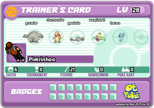 Pietrinhoo Card otPokemon.com