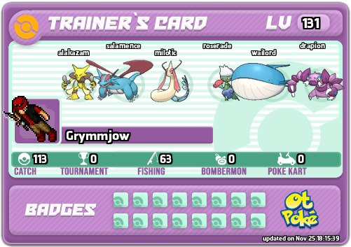 Grymmjow Card otPokemon.com