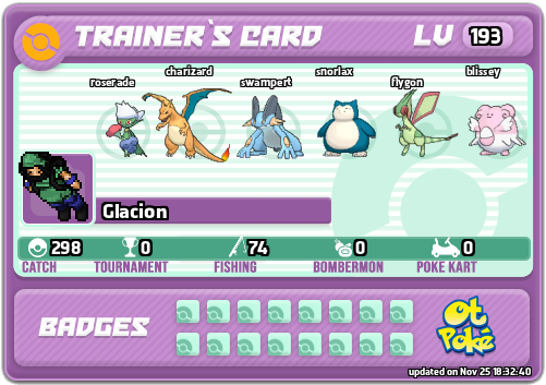 Glacion Card otPokemon.com