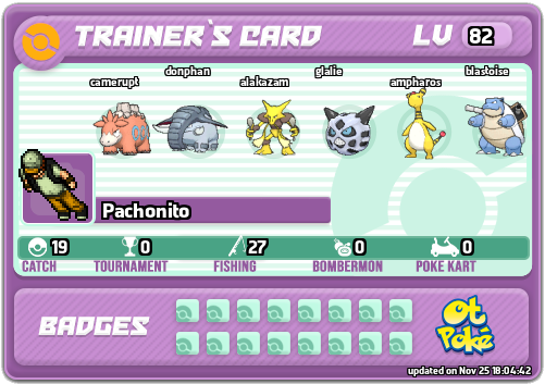 Pachonito Card otPokemon.com