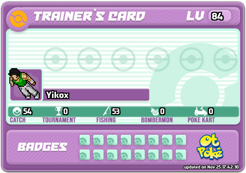 Yikox Card otPokemon.com