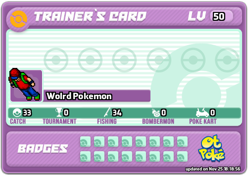 Wolrd Pokemon Card otPokemon.com