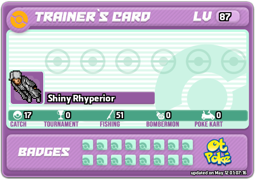 Shiny Rhyperior Card otPokemon.com