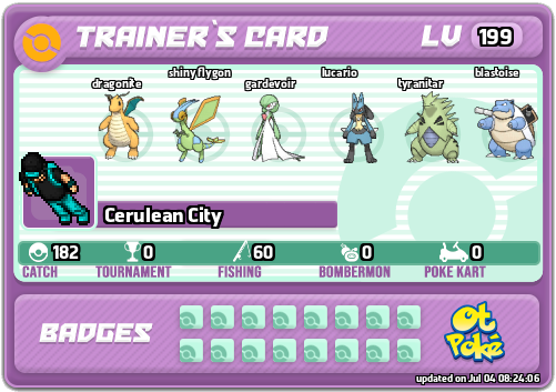Cerulean City Card otPokemon.com