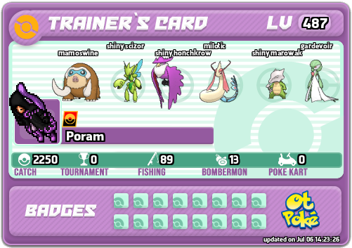 Poram Card otPokemon.com
