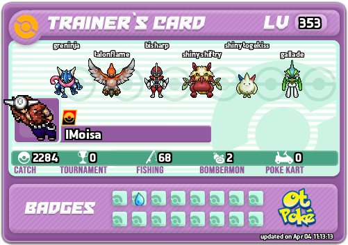IMoisa Card otPokemon.com