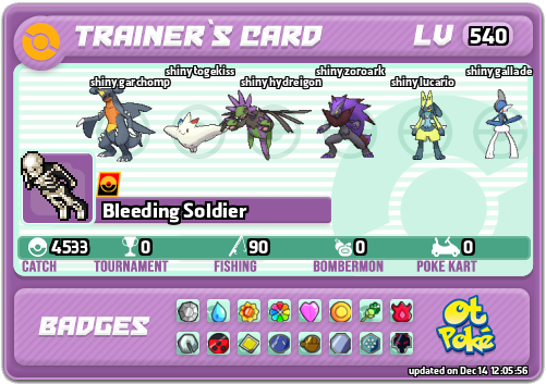 Bleeding Soldier Card otPokemon.com