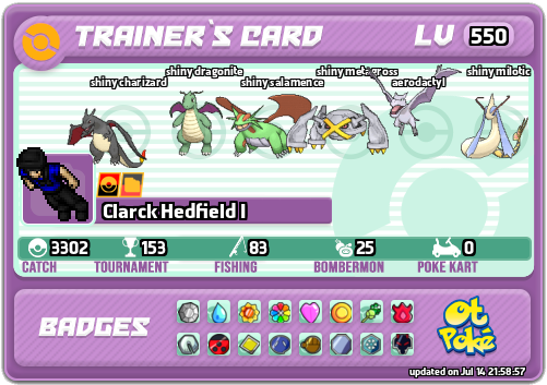 Clarck Hedfield I Card otPokemon.com