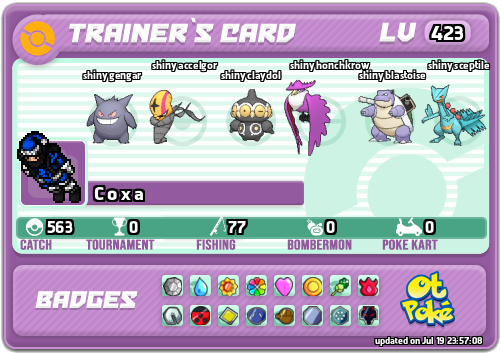 C o x a Card otPokemon.com