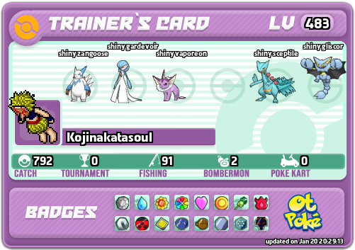 Kojinakatasoul Card otPokemon.com