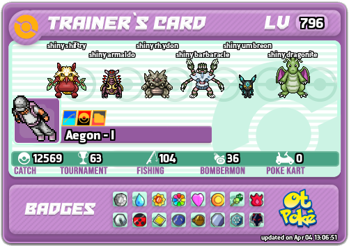 Aegon - I Card otPokemon.com