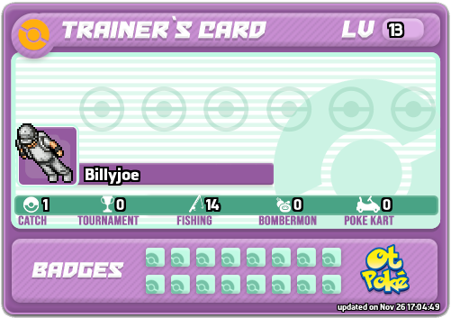 Billyjoe Card otPokemon.com