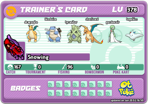 Snowing Card otPokemon.com