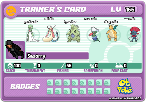 Sasorry Card otPokemon.com