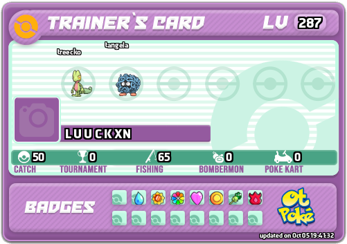 L U U C K XN Card otPokemon.com