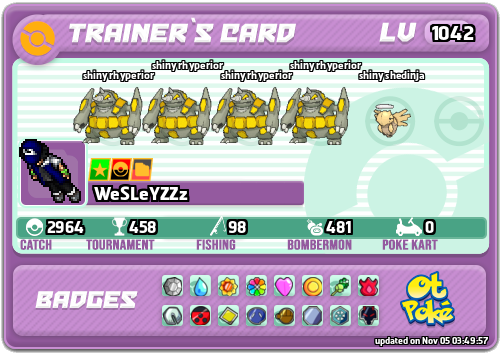 WeSLeYZZz Card otPokemon.com