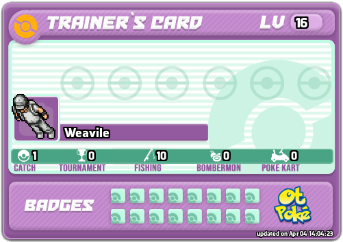 Weavile Card otPokemon.com
