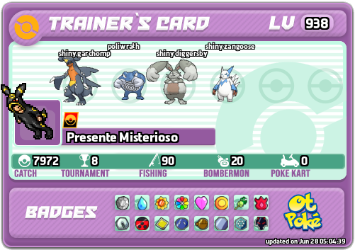 Presente Misterioso Card otPokemon.com