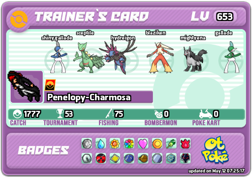 Penelopy-Charmosa Card otPokemon.com