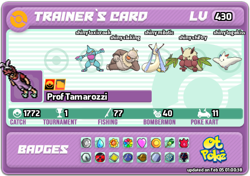 Prof Tamarozzi Card otPokemon.com