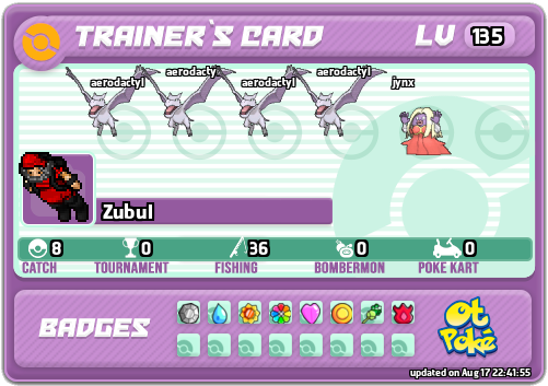 Zubul Card otPokemon.com