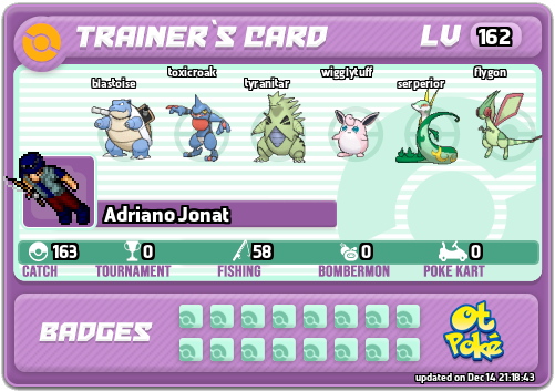 Adriano Jonat Card otPokemon.com