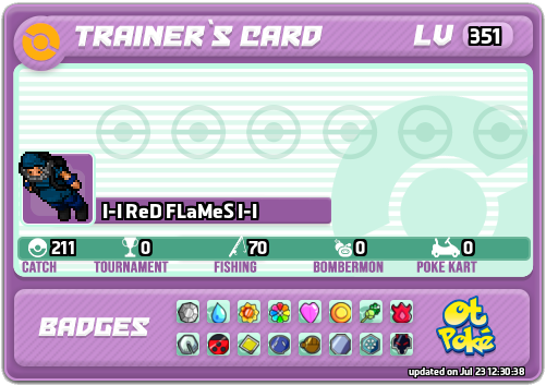 I-I ReD FLaMeS I-I Card otPokemon.com