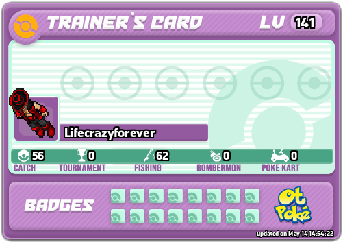 Lifecrazyforever Card otPokemon.com