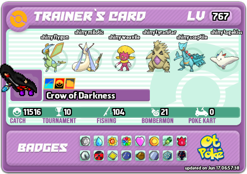 Crow of Darkness Card otPokemon.com