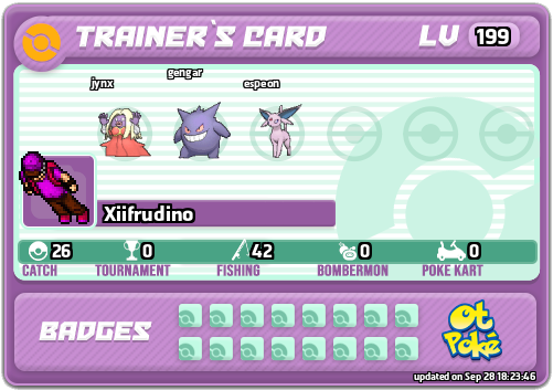 Xiifrudino Card otPokemon.com