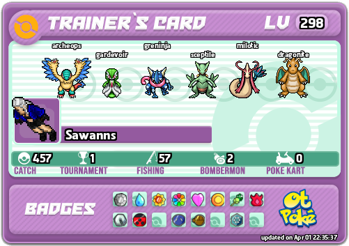 Sawanns Card otPokemon.com