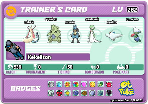 Kekeilson Card otPokemon.com