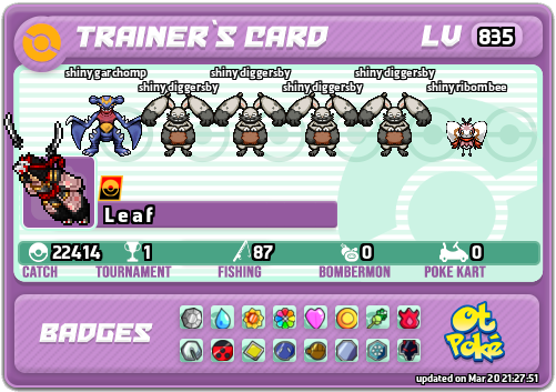 L e a f Card otPokemon.com