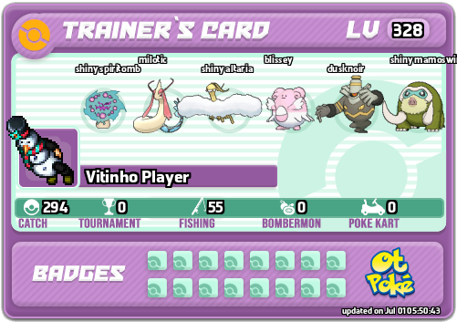 Vitinho Player Card otPokemon.com