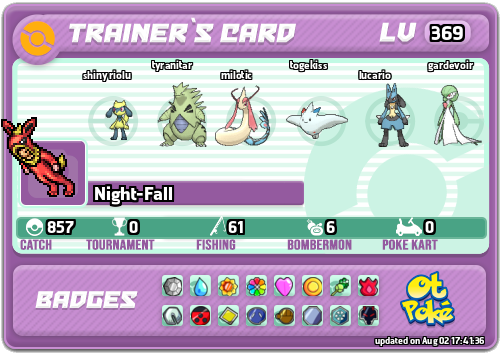 Night-Fall Card otPokemon.com