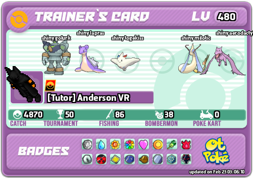 [Tutor] Anderson VR Card otPokemon.com