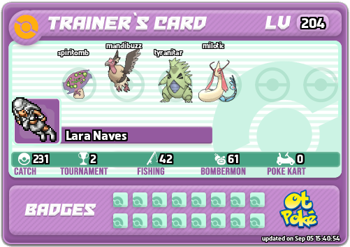 Lara Naves Card otPokemon.com