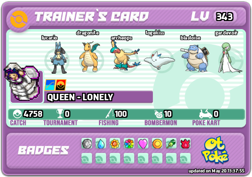 QUEEN - LONELY Card otPokemon.com