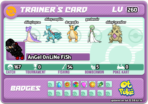 AnGel OnLiNe FiSh Card otPokemon.com