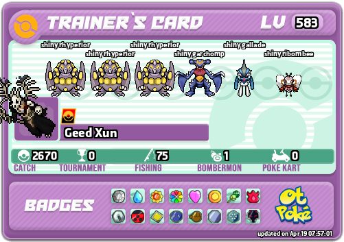Geed Xun Card otPokemon.com