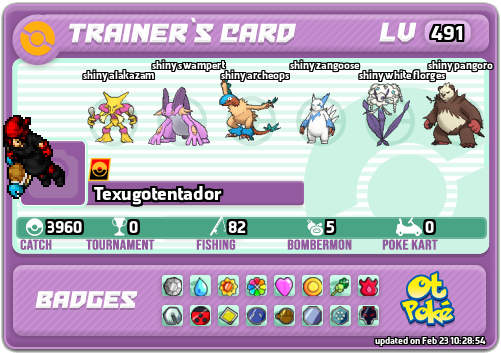 Texugotentador Card otPokemon.com