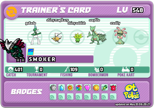 S M O K E R Card otPokemon.com