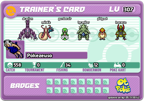 Pokezeuso Card otPokemon.com