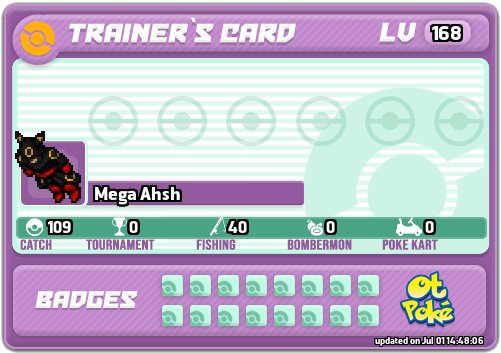 Mega Ahsh Card otPokemon.com