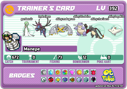 Manepe Card otPokemon.com