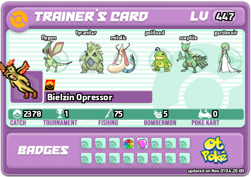 Bielzin Opressor Card otPokemon.com